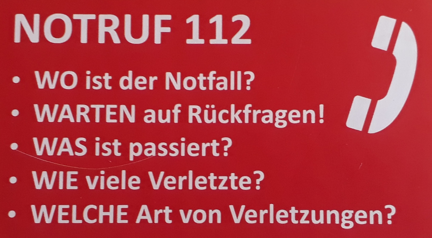 20200308  Erste Hilfe Kurs Notruf